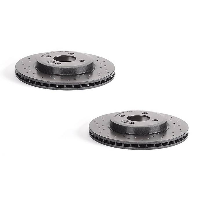 Mini Disc Brake Pad and Rotor Kit – Front and Rear (Xtra) (Cross-Drilled) (280mm/259mm) (Ceramic) (EURO) 34116858651