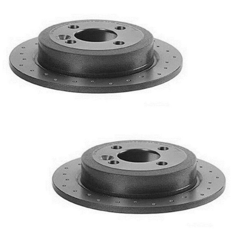 Mini Disc Brake Pad and Rotor Kit – Front and Rear (Xtra) (Cross-Drilled) (280mm/259mm) (Ceramic) (EURO) 34116858651