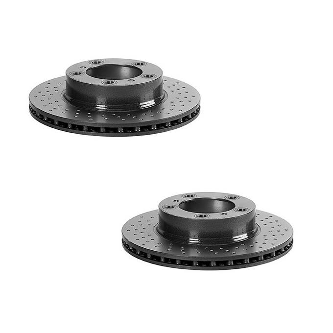 Porsche Disc Brake Pad and Rotor Kit – Front (298mm) (Drilled) (Ceramic) (EURO) 98735140201