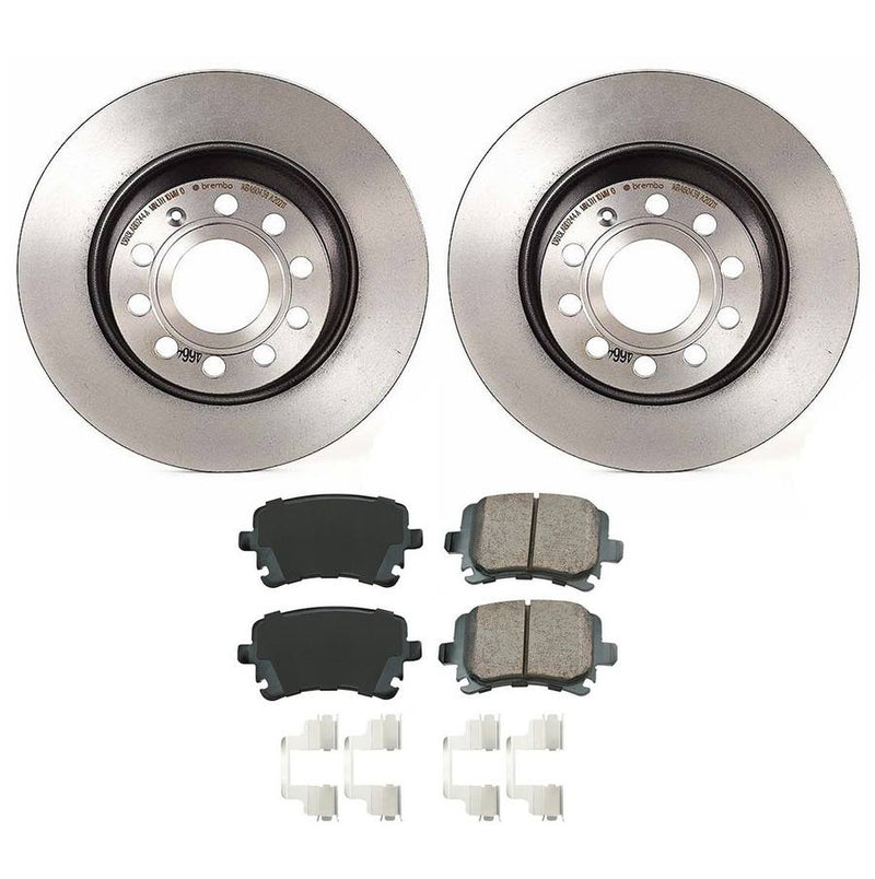 Volkswagen Disc Brake Pad and Rotor Kit – Rear (282mm) (Ceramic) (EURO) 5Q0615601G