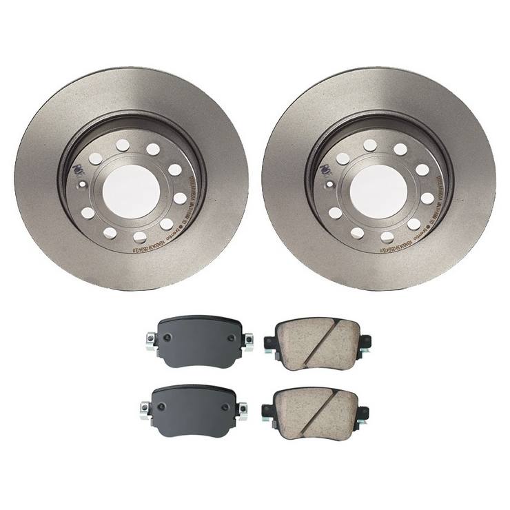 Volkswagen Disc Brake Pad and Rotor Kit – Rear (272mm) (Ceramic) (EURO) 6R0615601