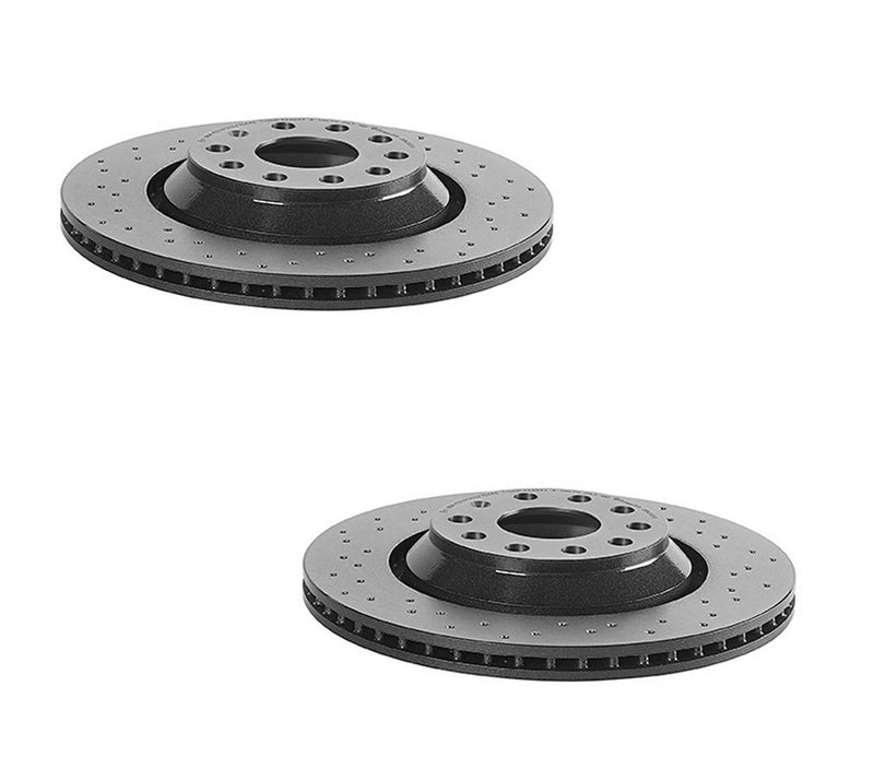 Volkswagen Disc Brake Pad and Rotor Kit – Rear (310mm) (Xtra) (Ceramic) (EURO) 5Q0615601E