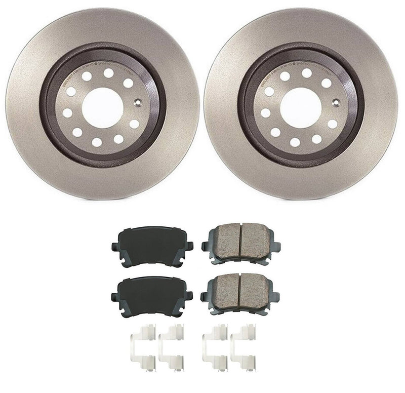 Volkswagen Disc Brake Pad and Rotor Kit – Rear (310mm) (Ceramic) (EURO) 5Q0615601E