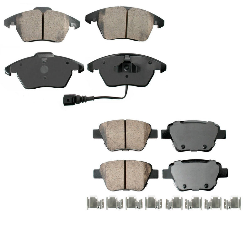 Audi Volkswagen Disc Brake Pad Kit – Front and Rear (Ceramic) (EURO) 8J0698151C
