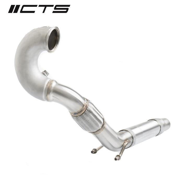 CTS Turbo MQB FWD Exhaust Downpipe with HIGH FLOW CAT (MK7/MK7.5 Golf, GTI, GLI, A3 FWD)