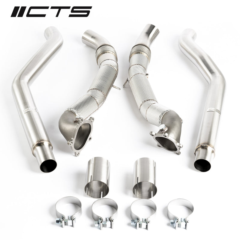 CTS Turbo Audi C7/C7.5 S6/S7/RS7 4.0T Cast Downpipe Race Set
