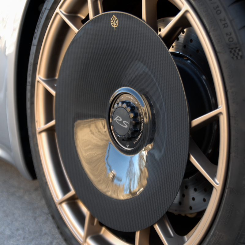 CARBON FIBER AERO DISCS for Porsche GT4 RS (718) - ALU wheels