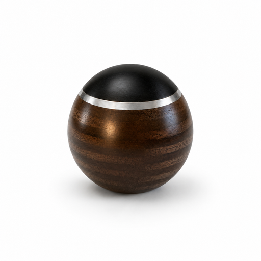 Ebony Walnut Aluminum - Heritage Wooden Shift Knob