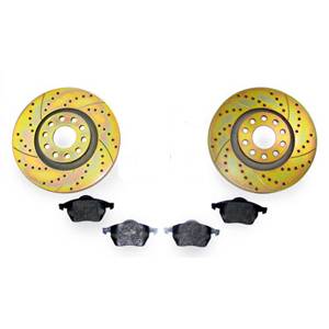 Autotech 288mm SPORTTUNED ROTORS/MINTEX PADS KIT, Mk5 RABBIT/JETTA 2.5L 5-CYL 5x112
