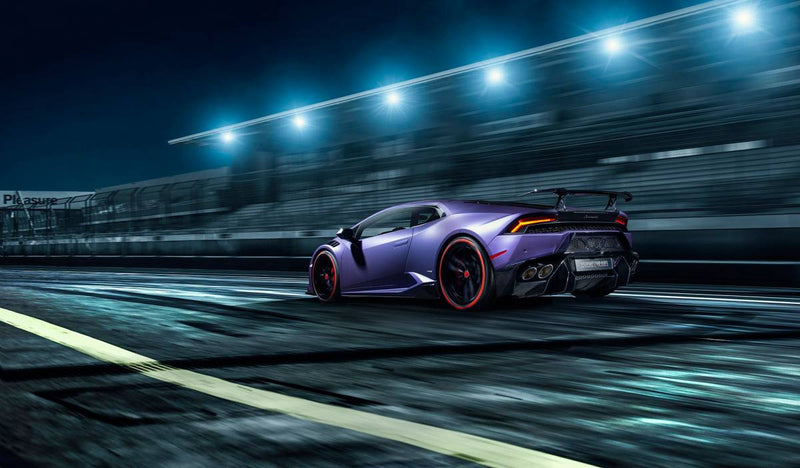 Vorsteiner Lamborghini Huracan Verona Edizione Aero Wing Blade w/ Aluminum Uprights Carbon Fiber PP 2x2 Glossy - 0902LOV