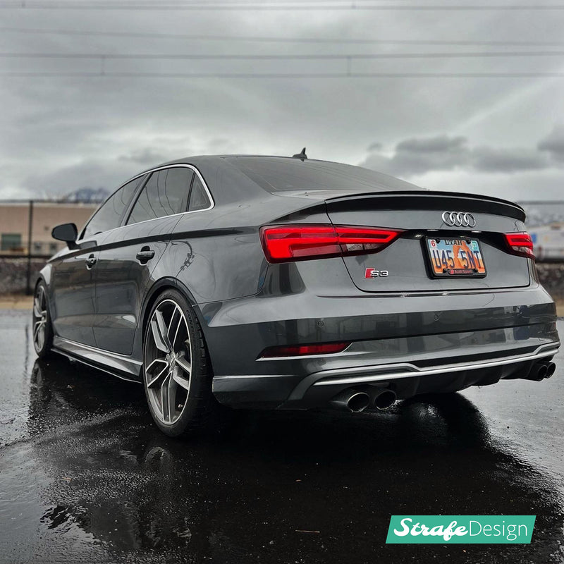 (2017-2021) Audi 8V A3/S3/RS3 V1 Side Skirt Extensions