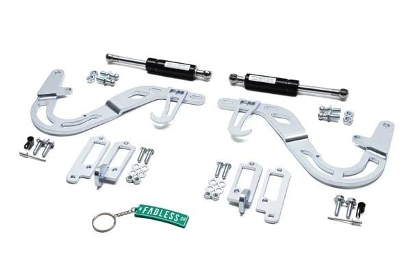 Fabless Hidden Hood Strut Kit - VW MK2 Golf/Jetta