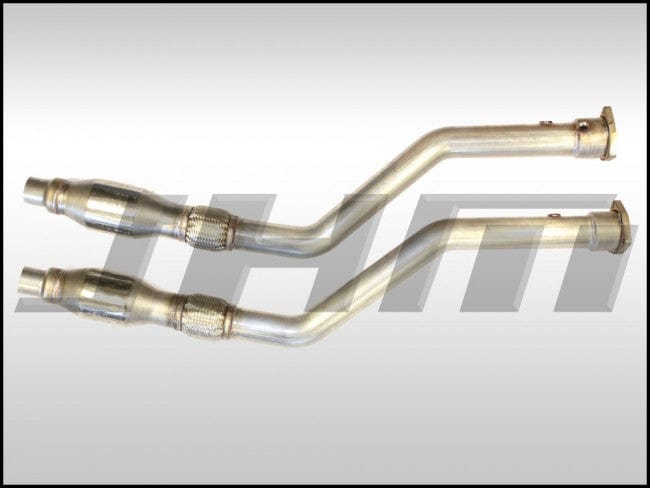 JHM - Exhaust - Downpipes - JHM B6 - A4 and C5 - A6 3.0L Stainless Steel, 2.5 inches w/ High - Flow Cats