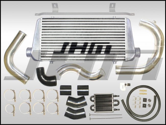 JHM - Intercooler Kit - Front Mount or FMIC (JHM) Large Core for B7 - A4 2.0T - BLACK COUPLERS