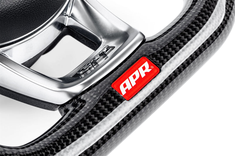 APR Steering Wheel; APR; Red; Carbon Fiber; Perforated Leather; - MS100205