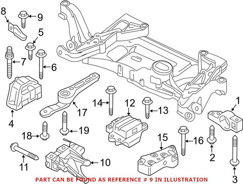 VW Hex Bolt (M8x25) N01950213