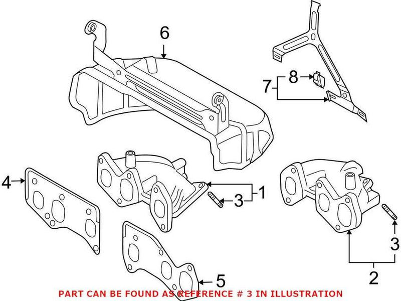VW Exhaust Stud (M8) N0445145