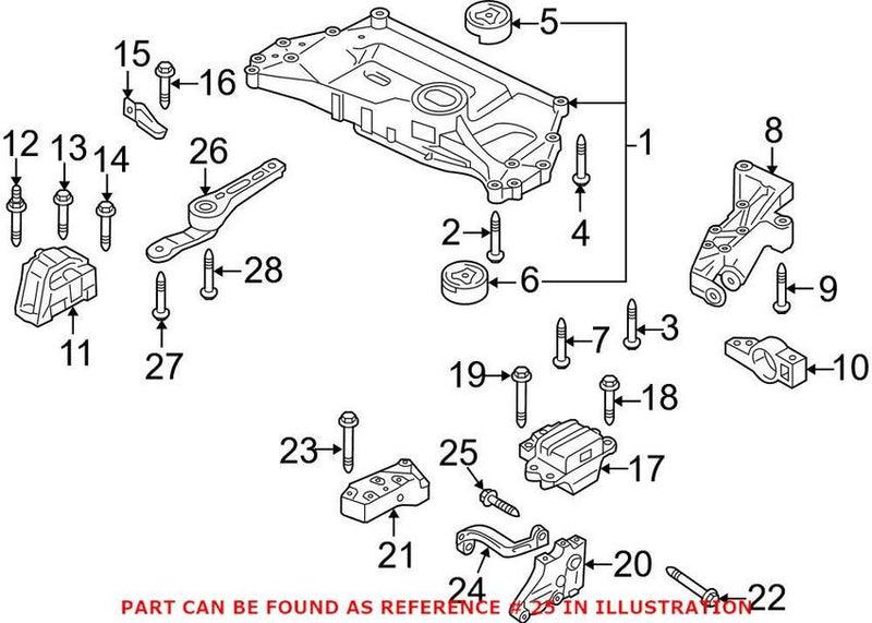 Engine Mount Bolt (M8x45)