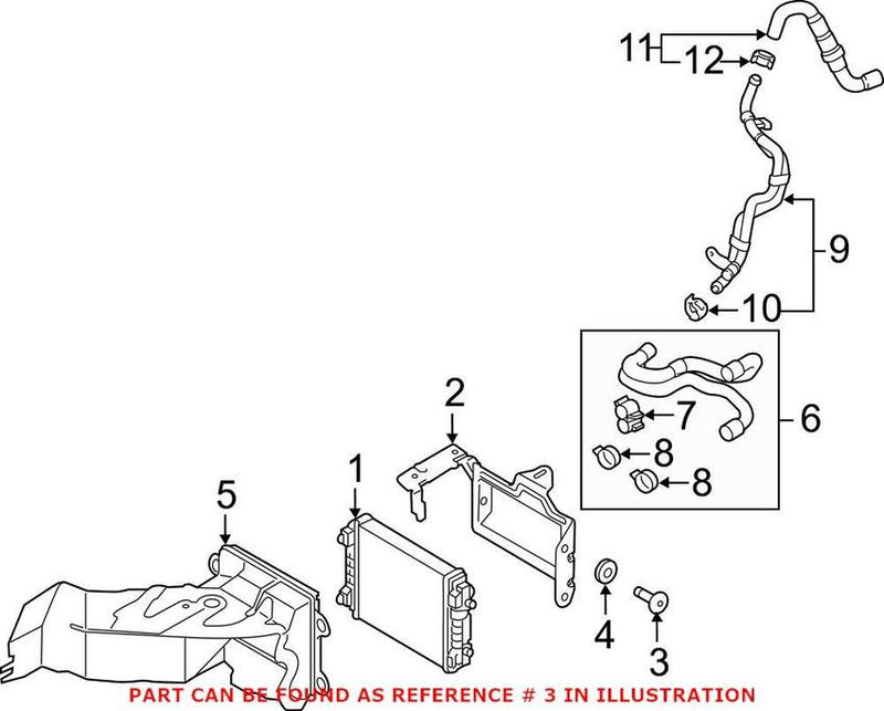 Radiator Mount Bolt (M5x12)