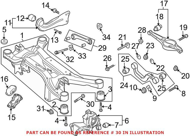 Genuine VW/Audi VW Hex Bolt (M12x1.5×90) N10628301