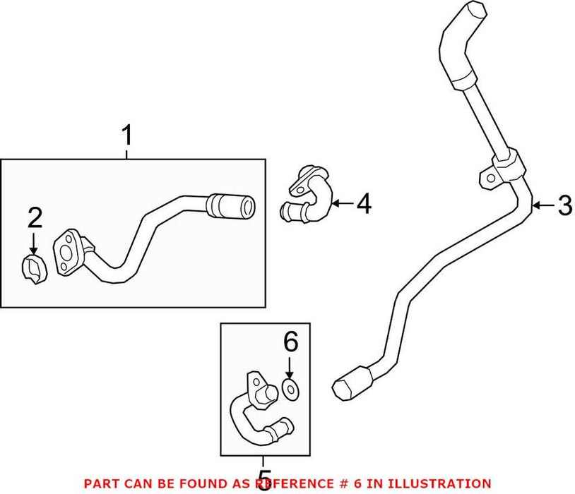 Genuine VW/Audi Engine Coolant Pipe Seal N90097001 – Genuine VW/Genuine VW/Audi
