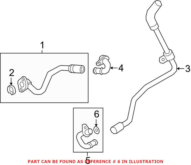 GENUINE VW/AUDI Coolant Pipe O-Ring N 900 970 01