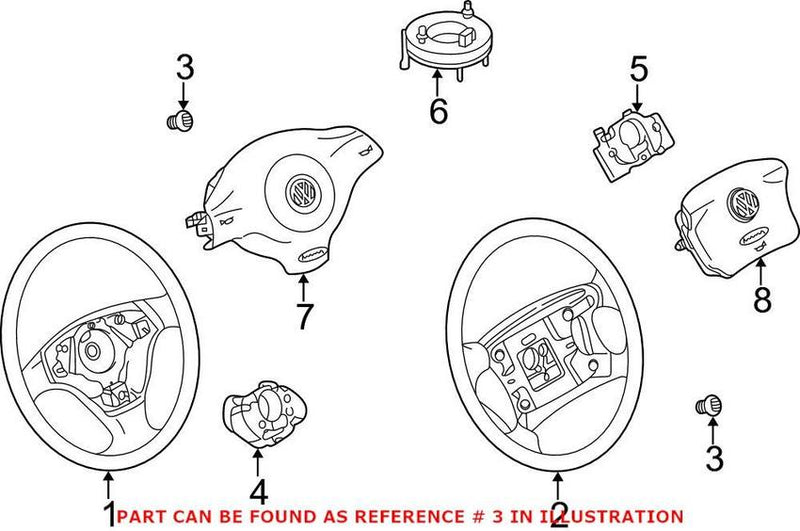 Steering Wheel Securing Bolt