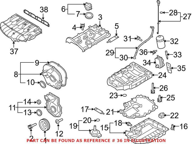 Genuine VW/Audi VW Triple Square Bolt (M8x20) N91048802