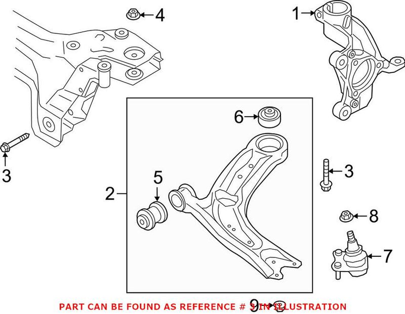 Genuine VW/Audi Suspension Control Arm Bolt N91217701 – Genuine VW/Genuine VW/Audi