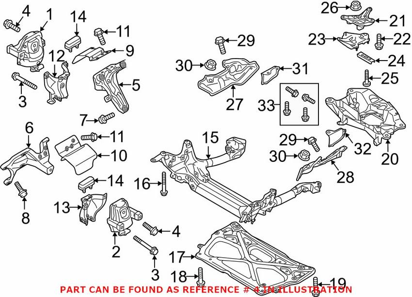 Engine Mount Bolt