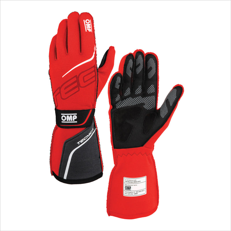 TECNICA GLOVES FIA 8856- 2018 RED / BLACK SZ. XL