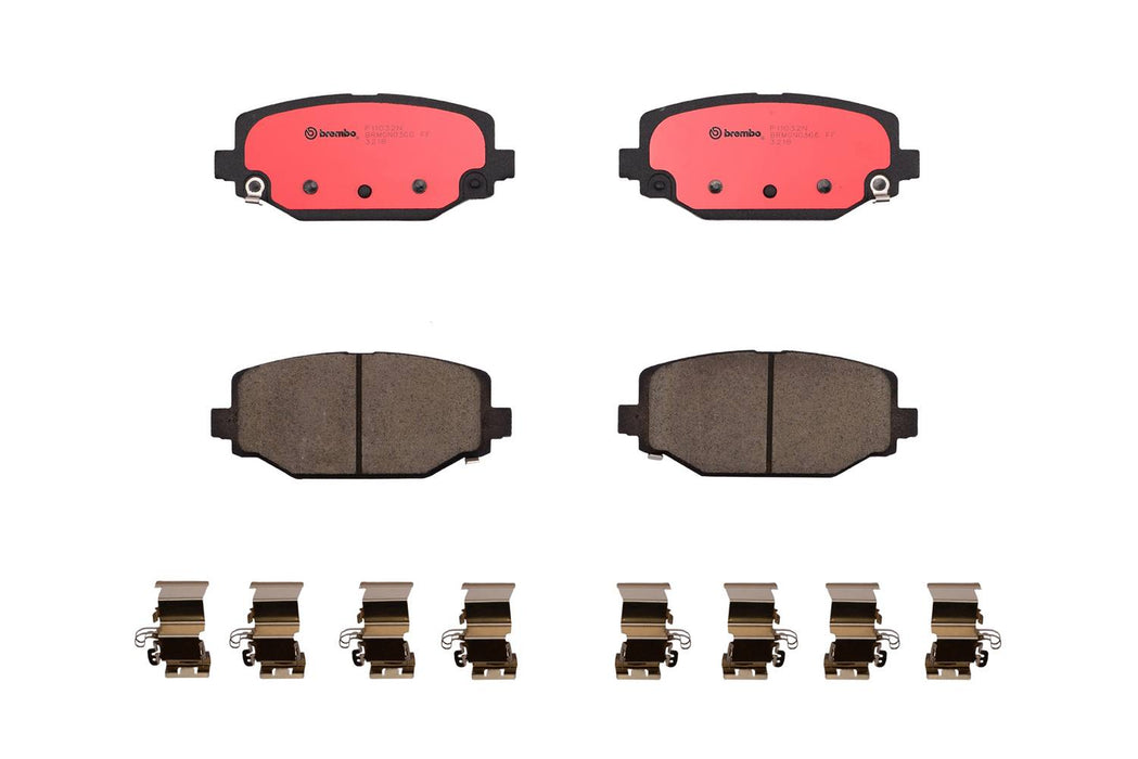 Volkswagen Disc Brake Pad and Rotor Kit – Rear (328mm) (Ceramic) K04779713AA