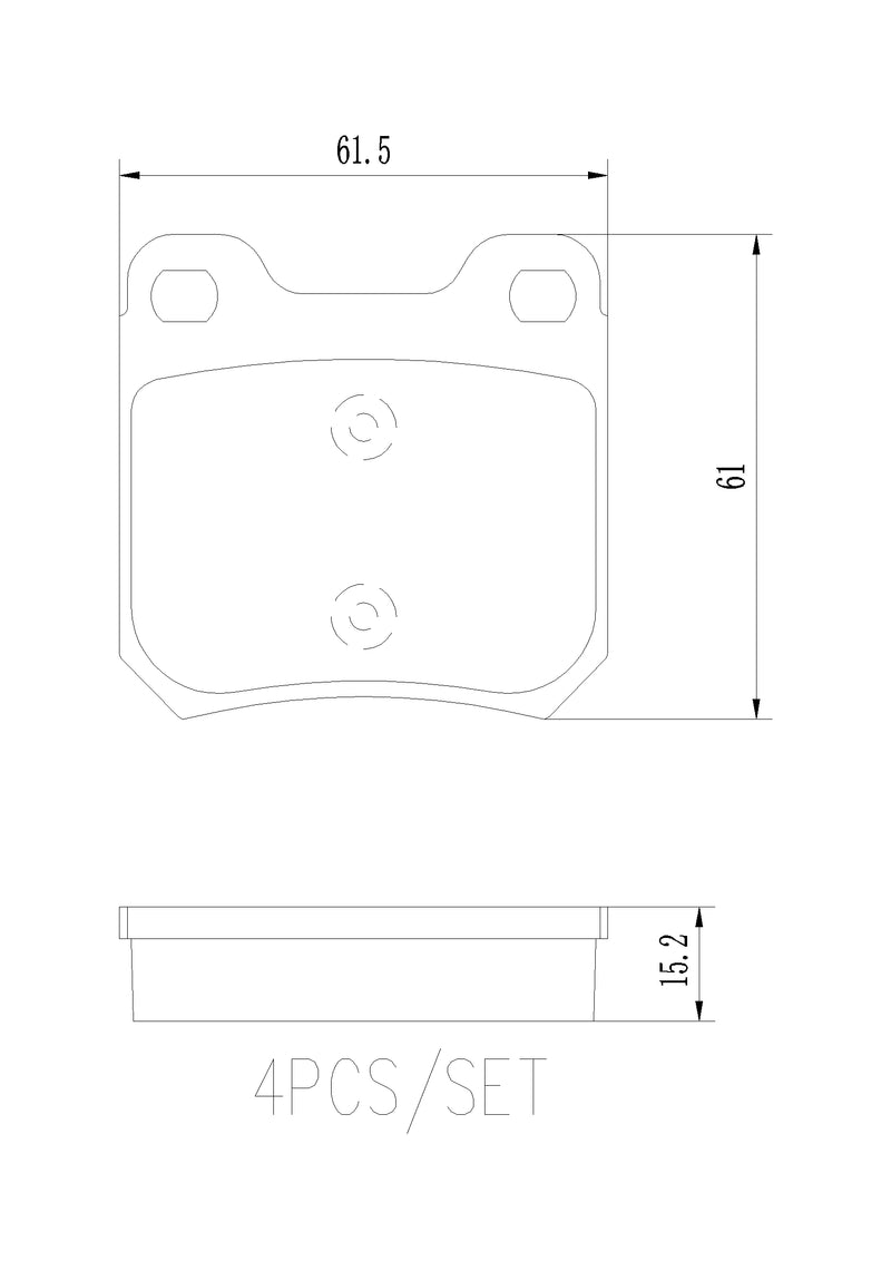 SAAB Disc Brake Pad Set – Rear (Ceramic) 4837241 – Brembo P59014N