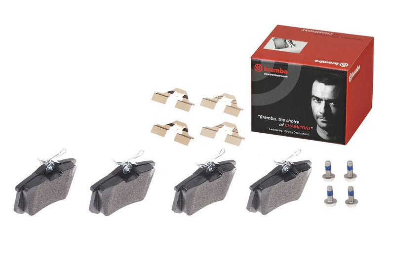 Audi Disc Brake Pad and Rotor Kit – Front and Rear (321mm/255mm) (Low-Met) 8E0615301AD