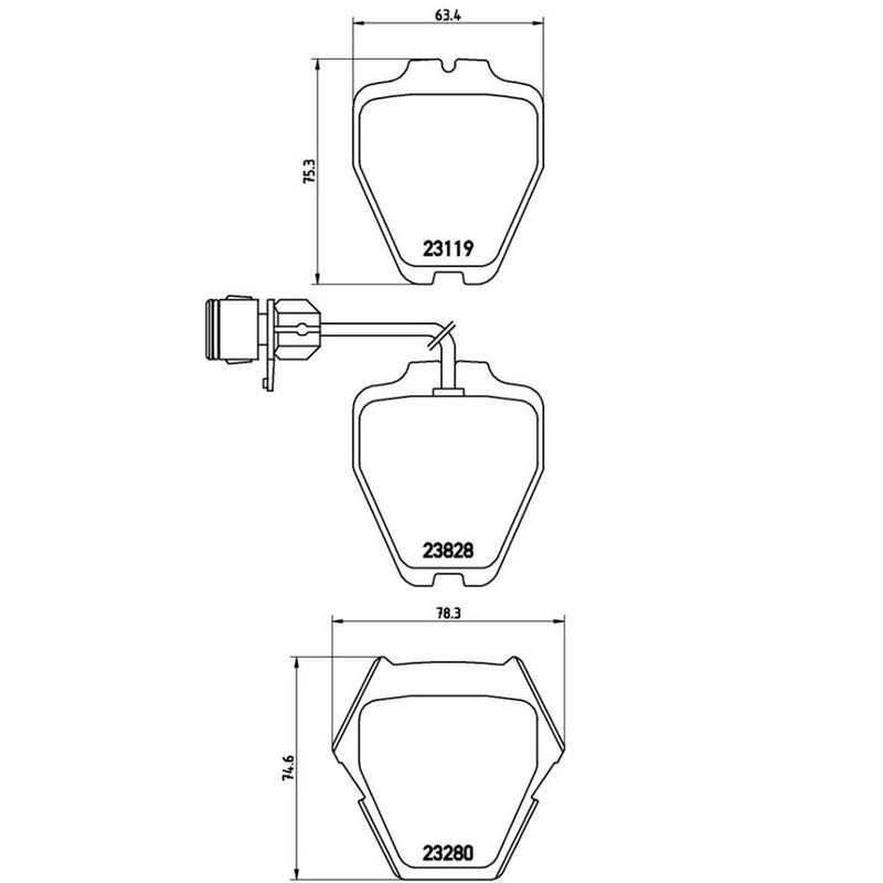 Audi Disc Brake Pad and Rotor Kit – Front and Rear (323mm/269mm) (Low-Met) 4D0615301A