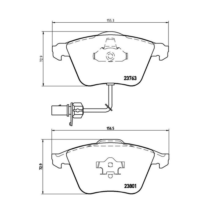 Audi Disc Brake Pad and Rotor Kit – Front (321mm) (Low-Met) 4F0615301E