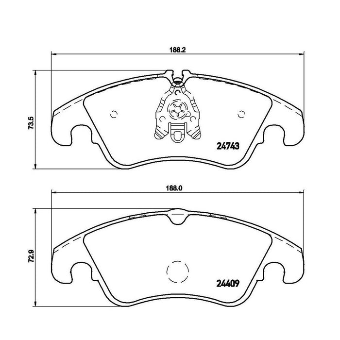 Audi Disc Brake Pad and Rotor Kit – Front and Rear (320mm/300mm) (Low-Met) 8R0615301F