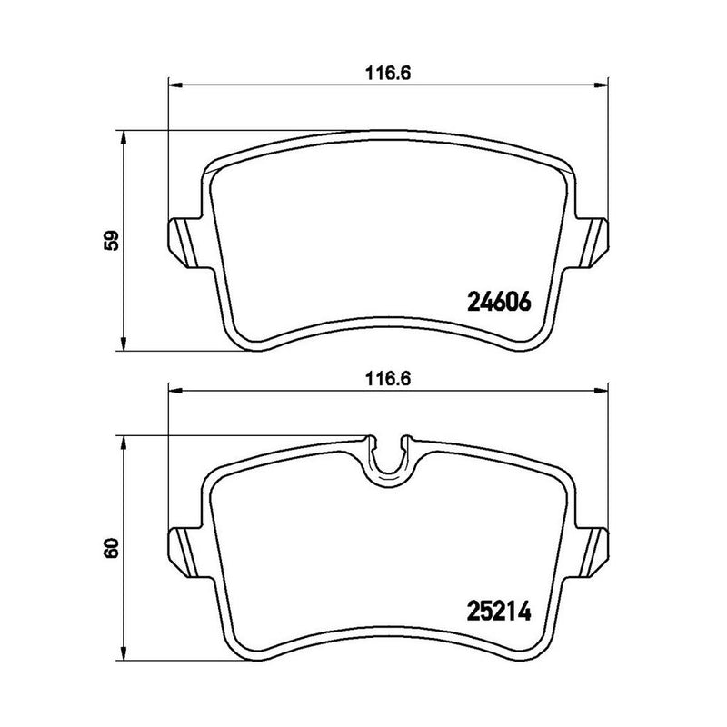 Audi Disc Brake Pad and Rotor Kit – Front and Rear (356mm/330mm) (Low-Met) 4G0615301T