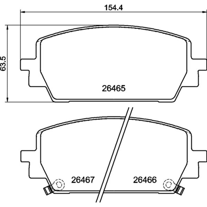 BREMBO Ceramic Front Disc Brake Pad Set - P30151N