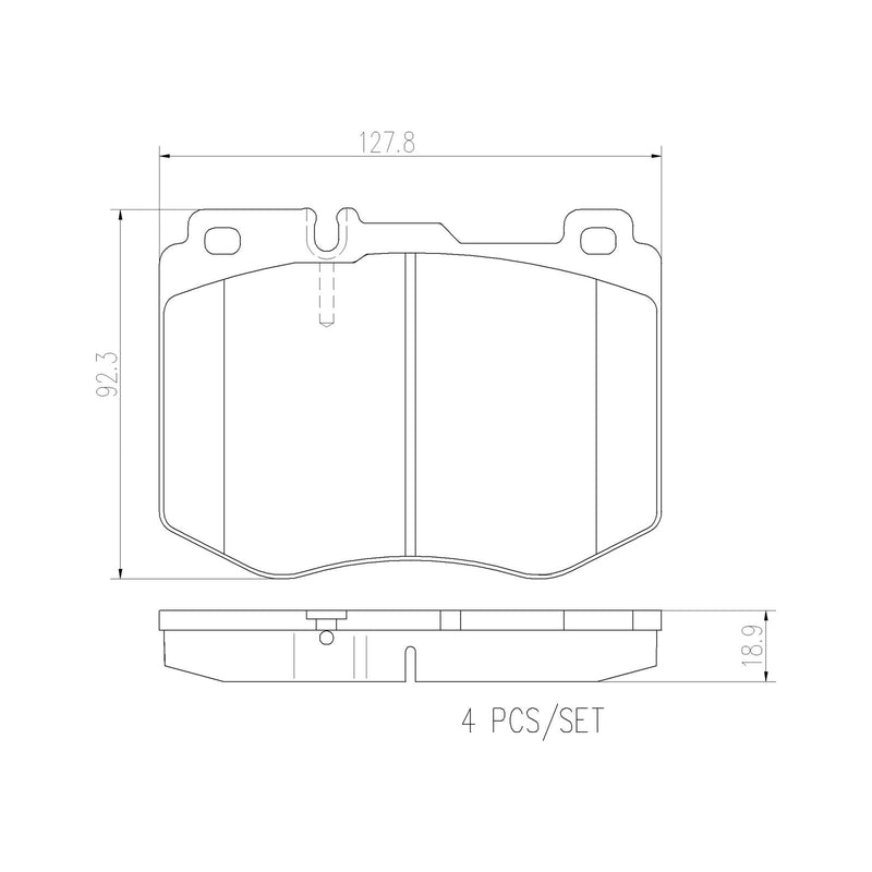 BREMBO CERAMIC Brake Pad Set P50120N
