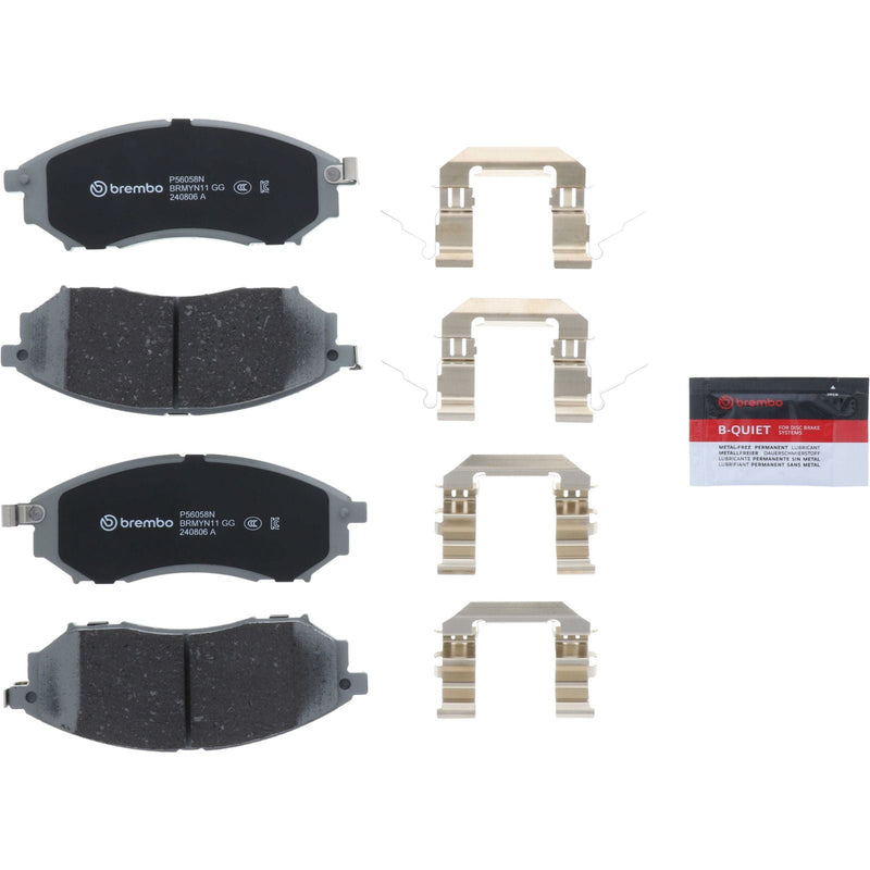 BREMBO Ceramic Front Disc Brake Pad Set - P56058N
