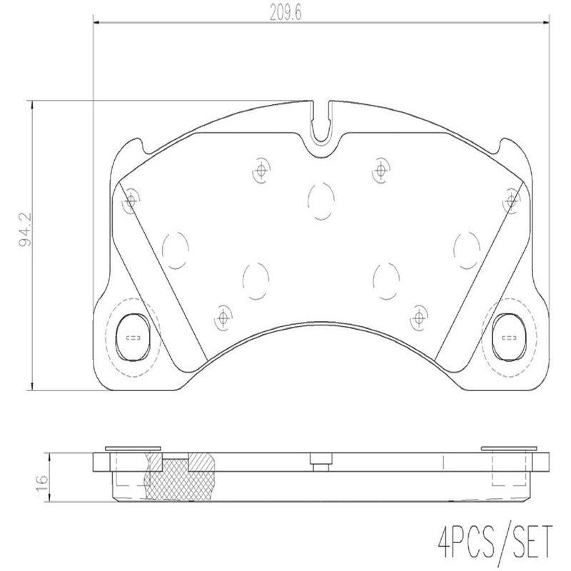 BREMBO CERAMIC Brake Pad Set P65021N
