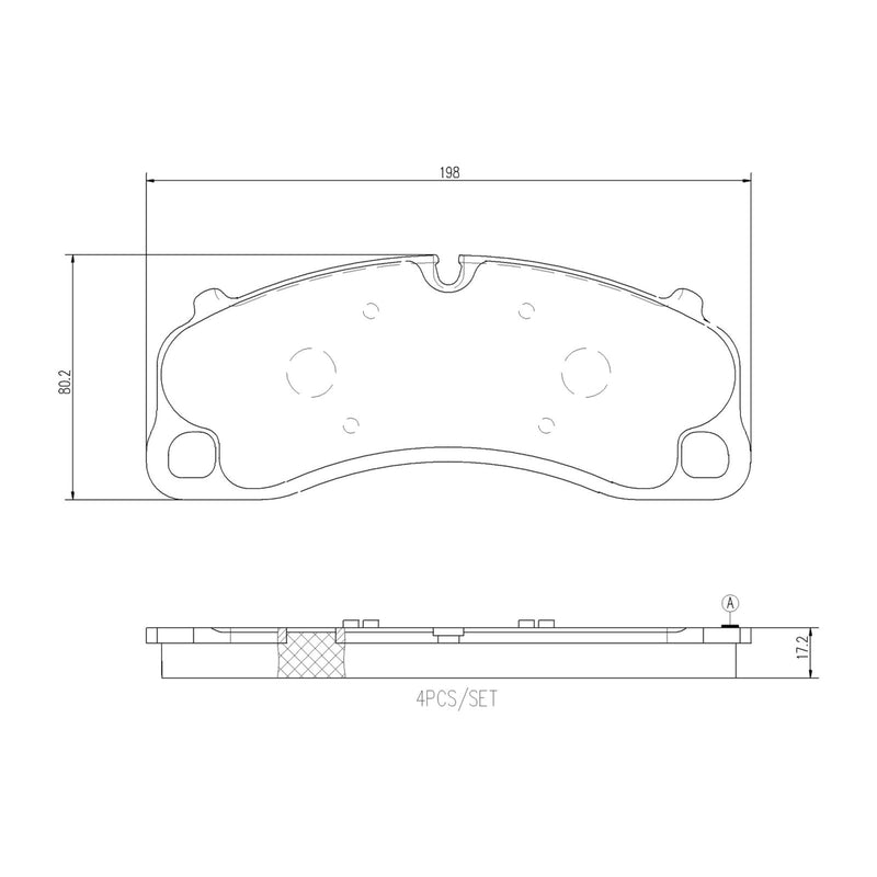 BREMBO CERAMIC Brake Pad Set P65048N