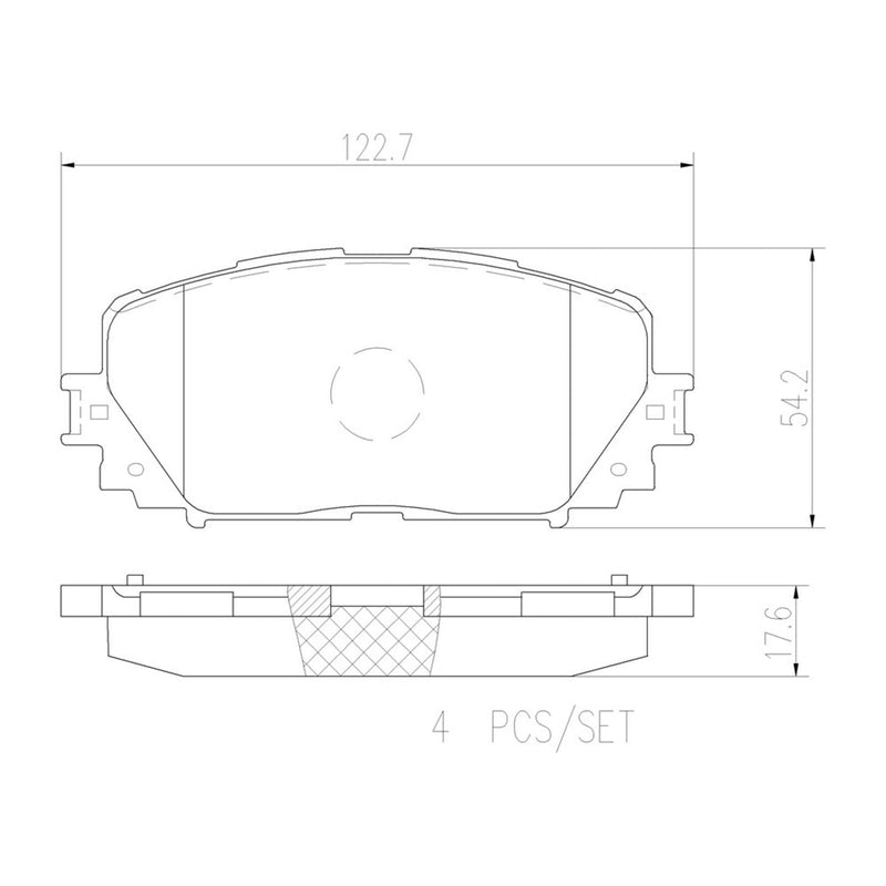 BREMBO Ceramic Front Disc Brake Pad Set - P83101N