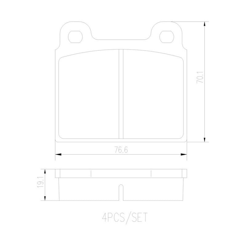 BREMBO Ceramic Front Disc Brake Pad Set - P85002N