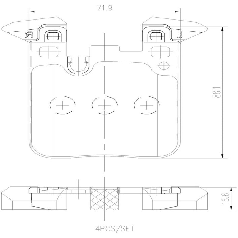 BREMBO CERAMIC Brake Pad Set P06087N