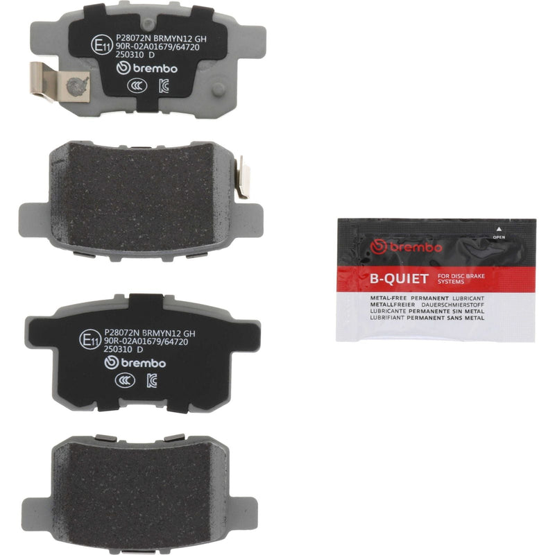 BREMBO Ceramic Rear Disc Brake Pad Set - P28072N