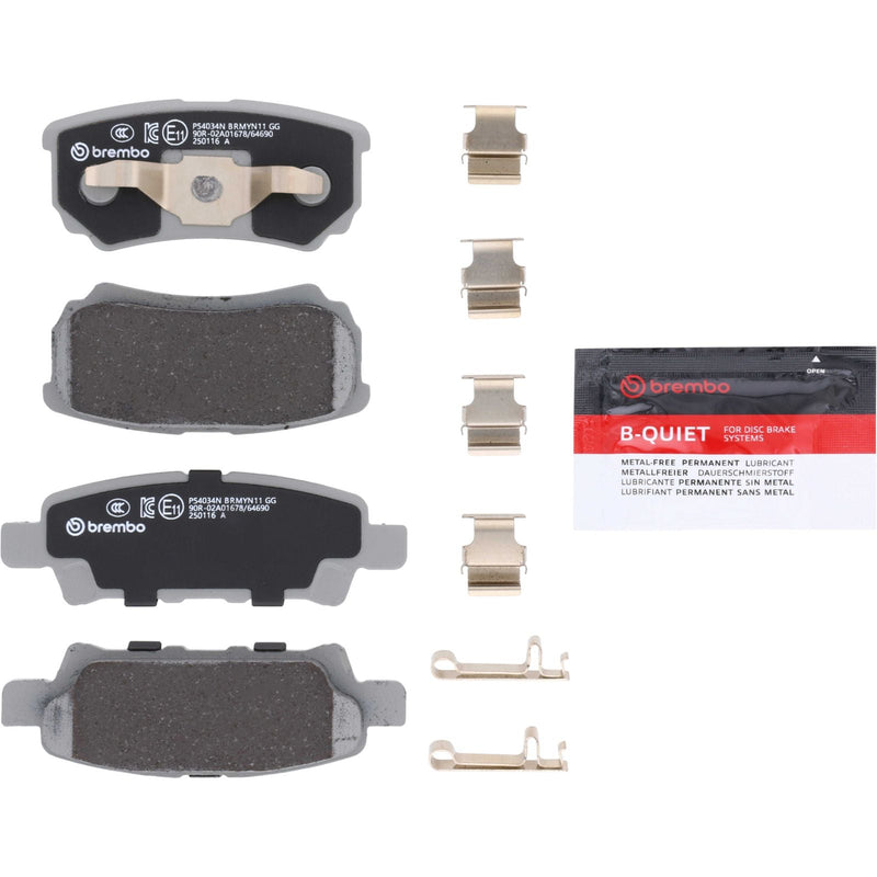 BREMBO Ceramic Rear Disc Brake Pad Set - P54034N