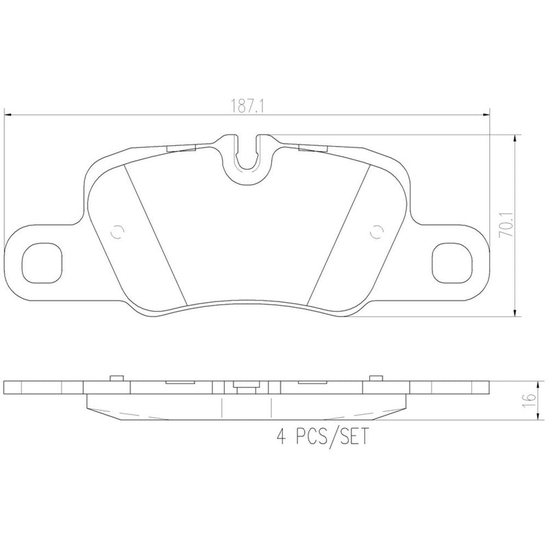 BREMBO CERAMIC Brake Pad Set P65020N