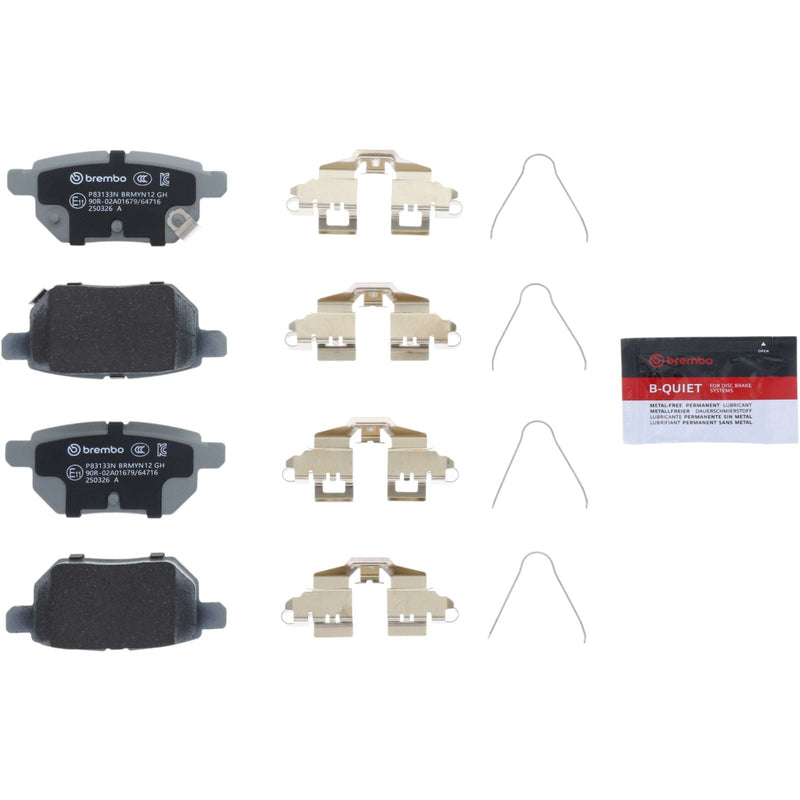 BREMBO Ceramic Rear Disc Brake Pad Set - P83133N